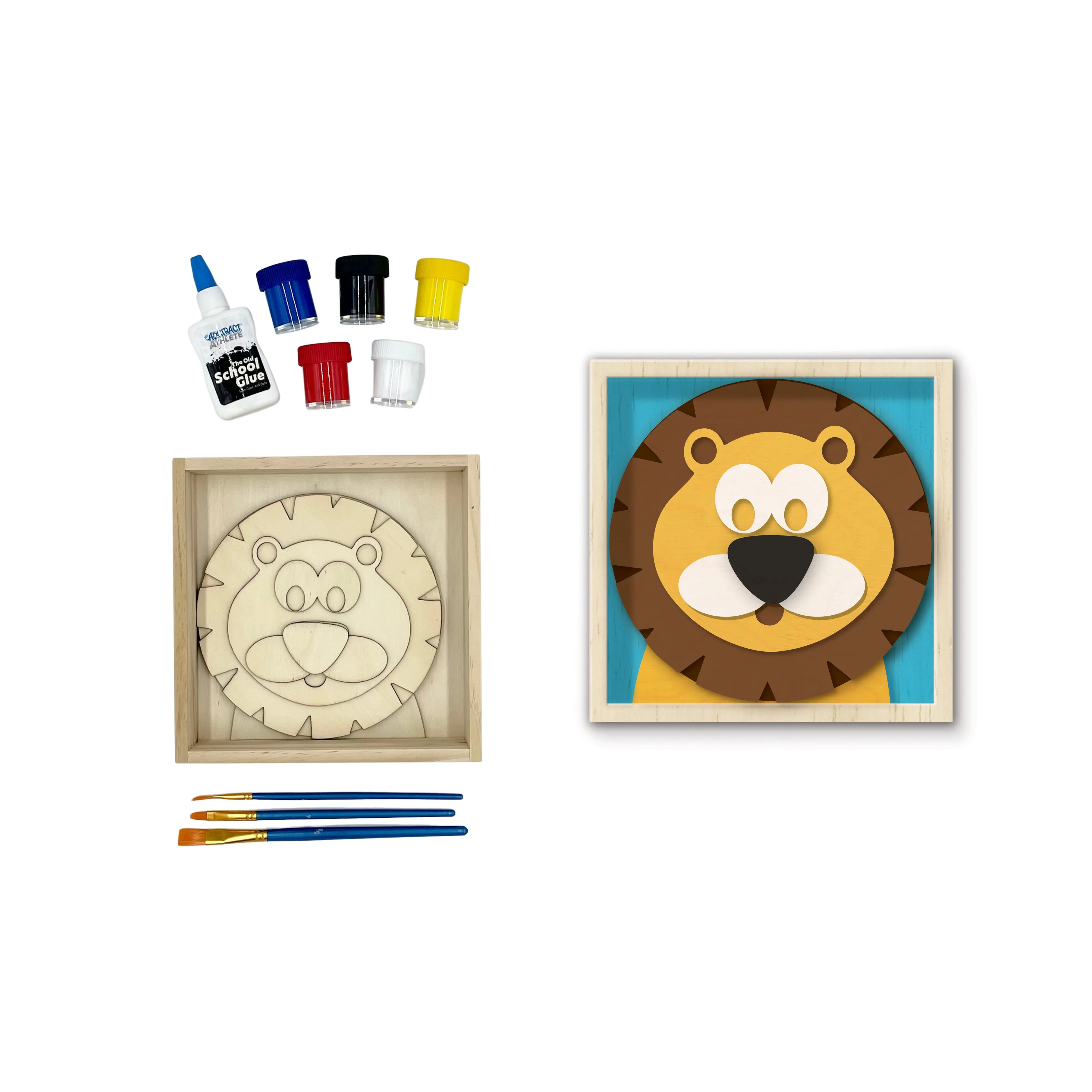 BeginAgain Paint & Stack Puzzlers - Lion