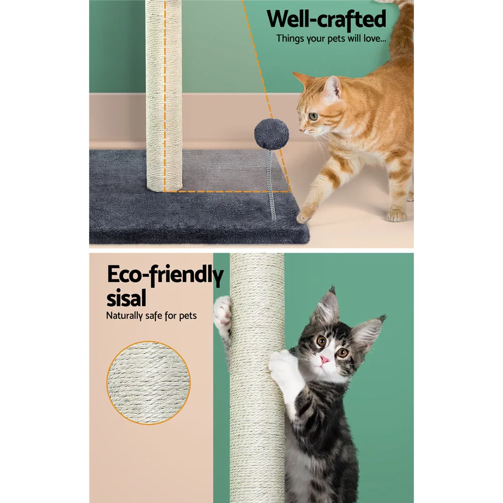 Cat Tree Scratching Post Scratcher Tower Condo House Hanging toys Grey 105cm