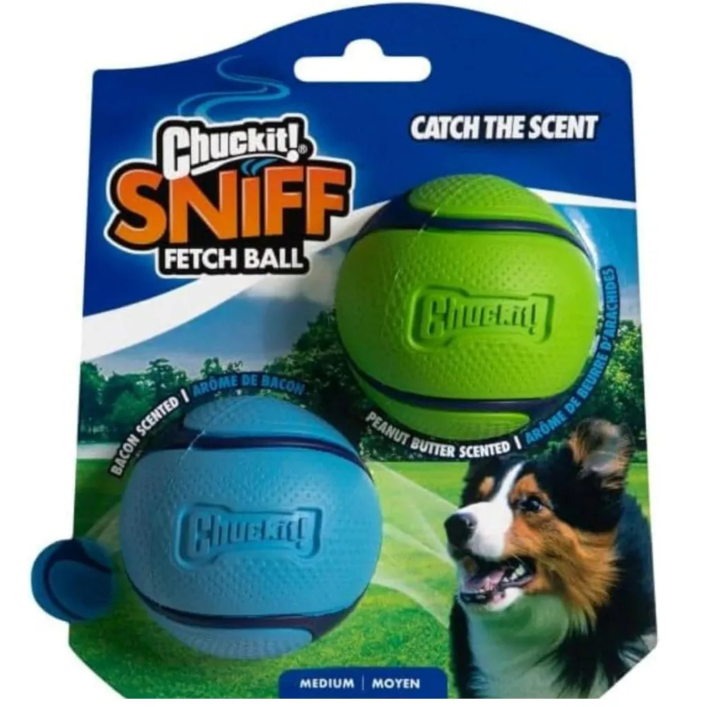 Chuckit! Sniff Fetch Scented Rubber Ball Toy For Dogs