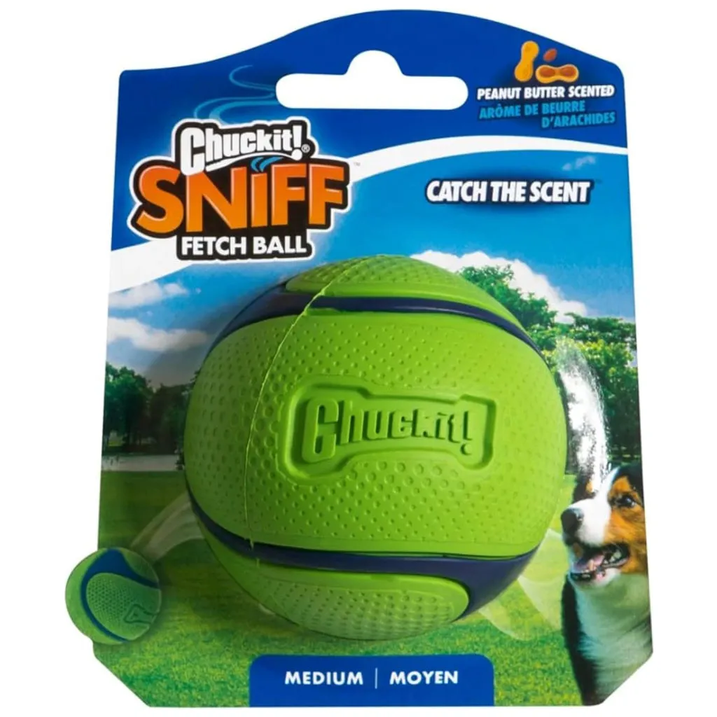 Chuckit! Sniff Fetch Scented Rubber Ball Toy For Dogs