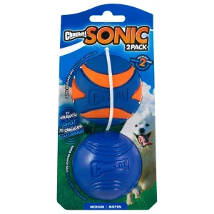 Chuckit! Sonic Fetch Ball Toy For Dogs- Medium (2 pack)