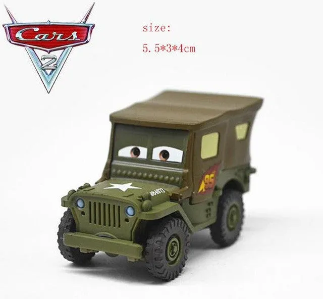 Disney Pixar Cars2  24Styles Lightning McQueen Mater 1:55 Diecast Metal Alloy Toys Birthday Christmas Gift For Kids Cars 2 Toy