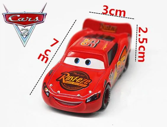 Disney Pixar Cars2  24Styles Lightning McQueen Mater 1:55 Diecast Metal Alloy Toys Birthday Christmas Gift For Kids Cars 2 Toy