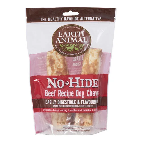 Earth Animal No-Hide ®  Beef Medium Chews 2pk 120g