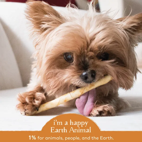 Earth Animal No-Hide Cage-Free Chicken Natural Rawhide Alternative Dog Chews, 4-in