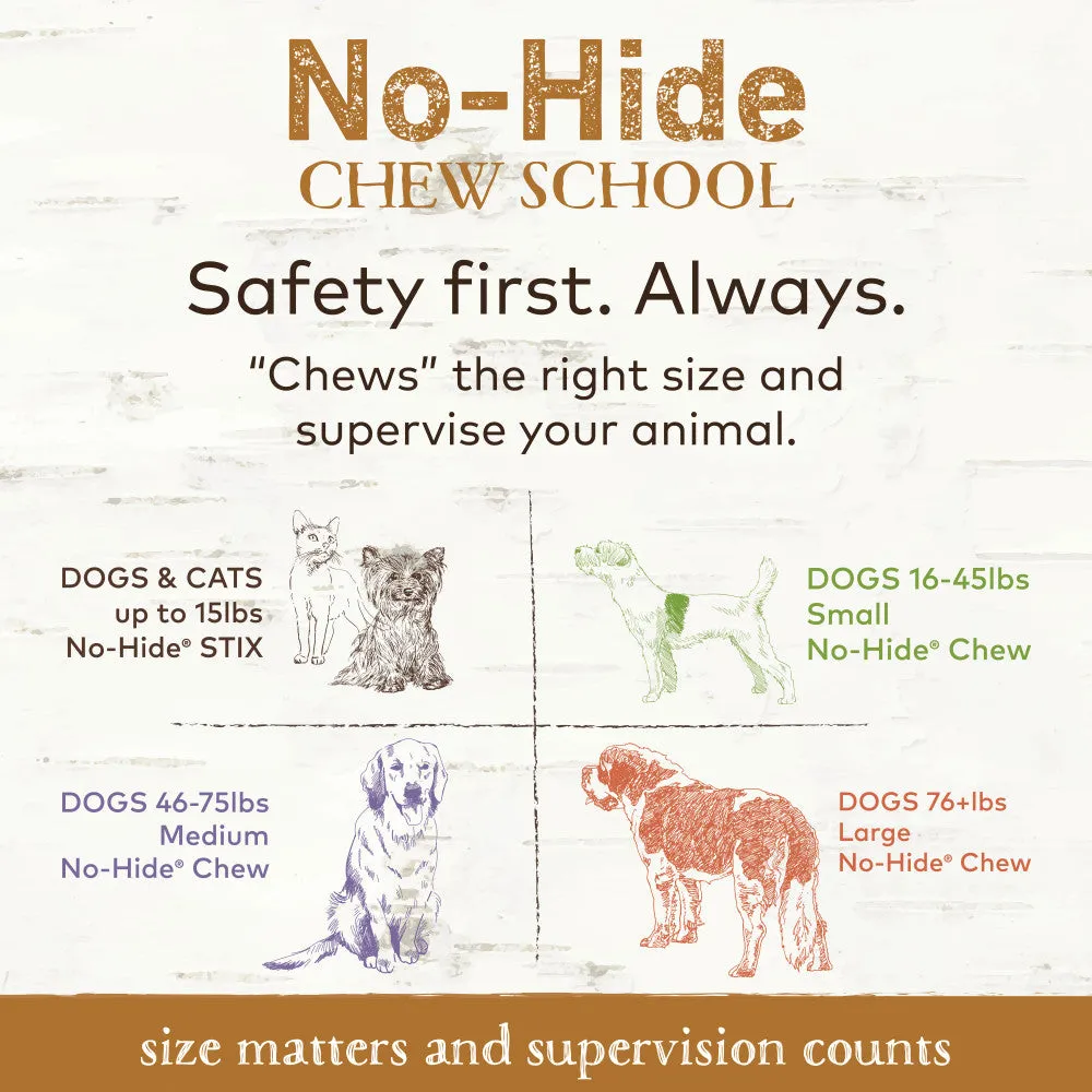 Earth Animal No-Hide Venison Chew Dog Treat, Medium, 2-pack