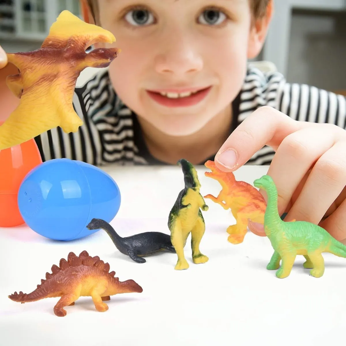 Easter Eggs Prefilled with Dinosaur Toys 48 Pcs