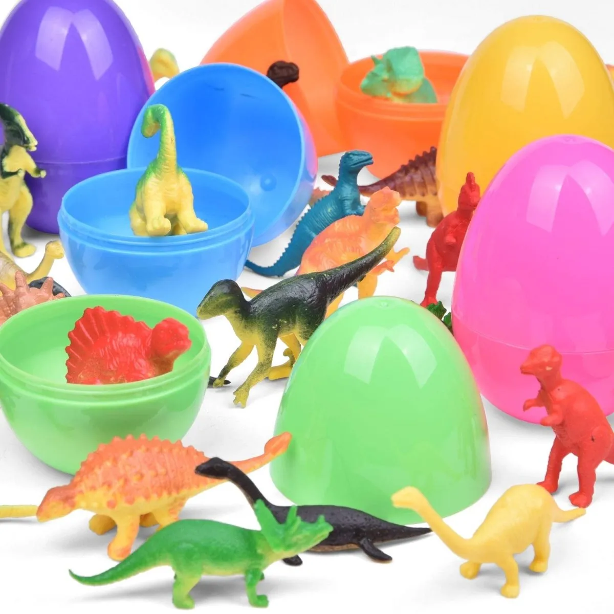 Easter Eggs Prefilled with Dinosaur Toys 48 Pcs