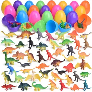 Easter Eggs Prefilled with Dinosaur Toys 48 Pcs