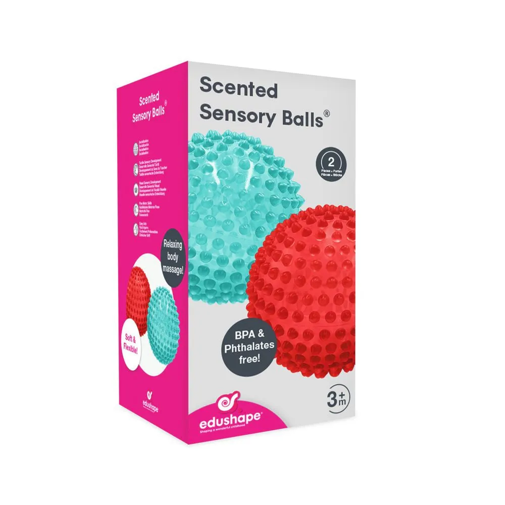 Edushape Scented Sensory Ball (Various colours). Strawberry & Vanilla Scents.