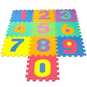 Floor Mat Number Puzzle Interlocking Set (10 Pc)