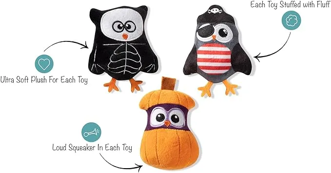 Fringe Dog Toy Halloween Owl-O-Ween