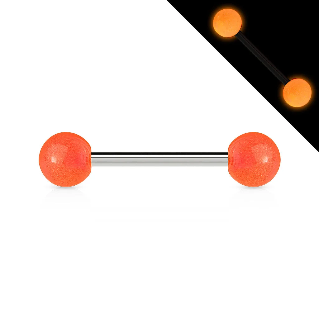 Glow In The Dark Ball 316L Surgical Stainless Steel Barbell