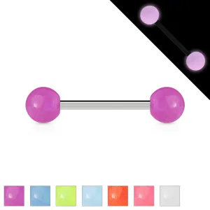 Glow In The Dark Ball 316L Surgical Stainless Steel Barbell