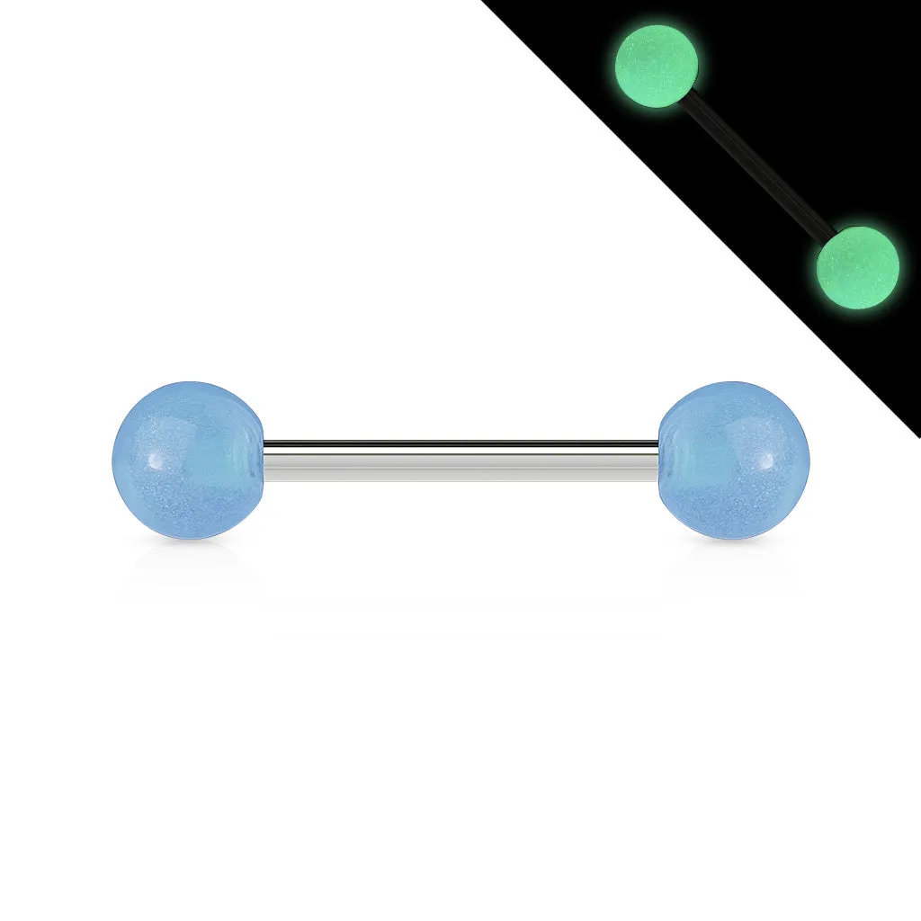 Glow In The Dark Ball 316L Surgical Stainless Steel Barbell