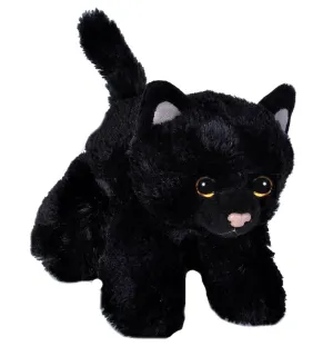 Hug'Ems-Mini Black Cat Stuffed Animal 7"