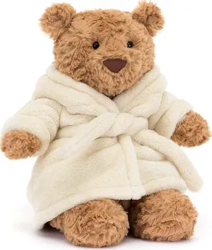 Jellycat Bartholomew Bear Bathrobe - Plush Bears or All Ages