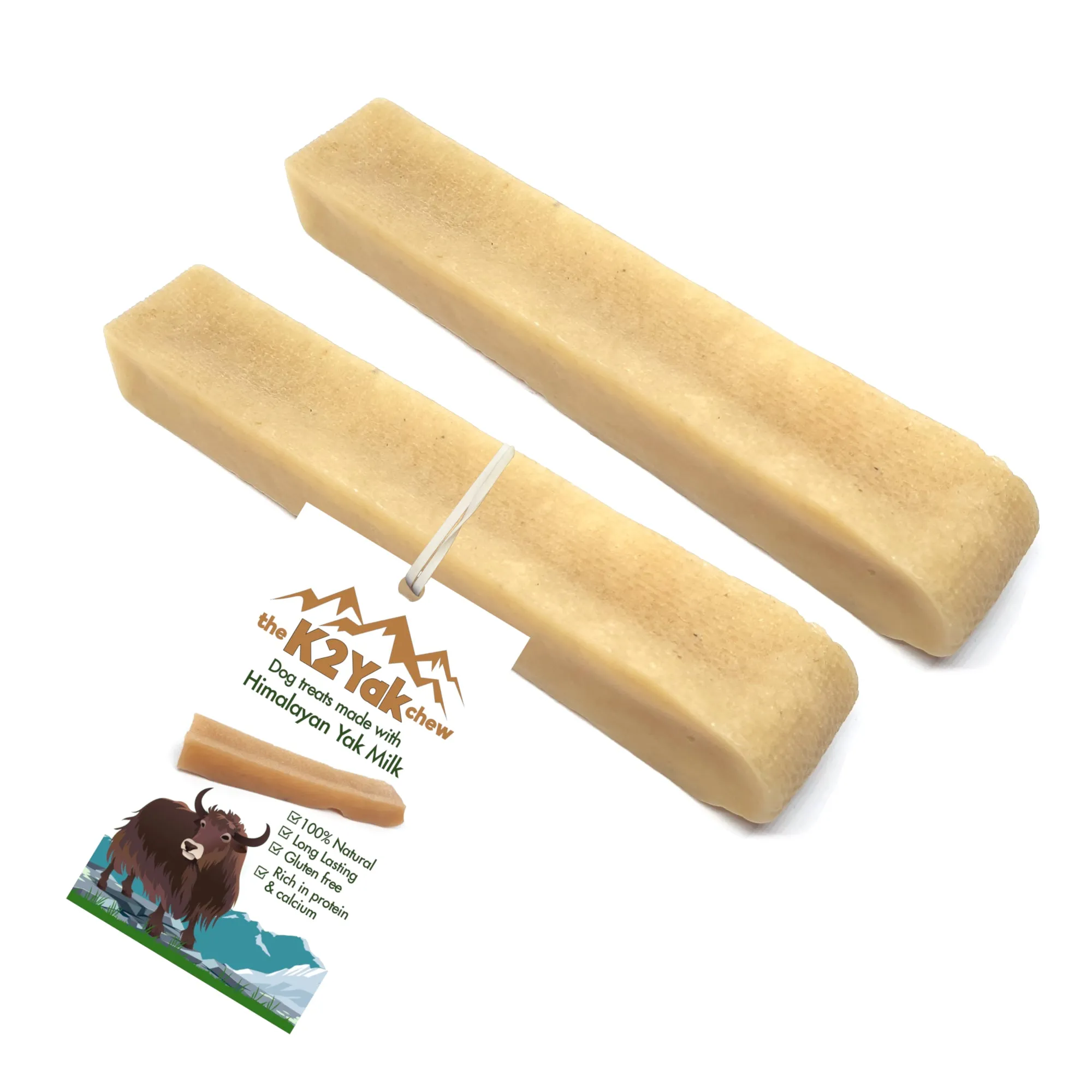 K2 Yak Chews Long Lasting Natural Dog Treats Medium