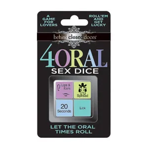 Little Genie Behind Closed Doors - 4 Oral Sex Dice - Lovers Dice Game