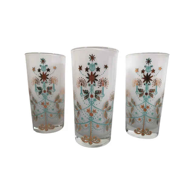 Maida Armour Mid-Century Christmas Glasses (Set of 6)