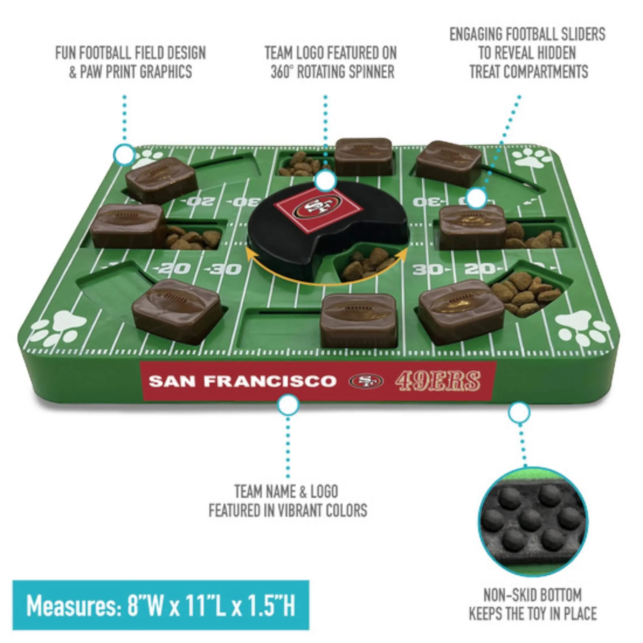 NFL San Francisco 49ers Puzzle Toy for Dogs