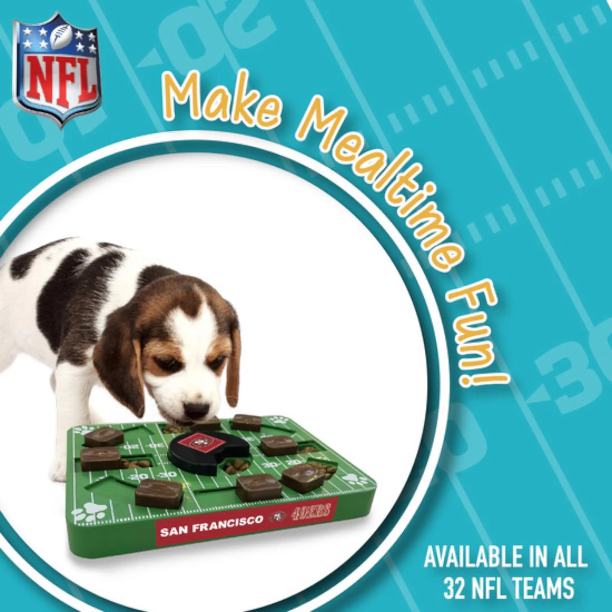 NFL San Francisco 49ers Puzzle Toy for Dogs