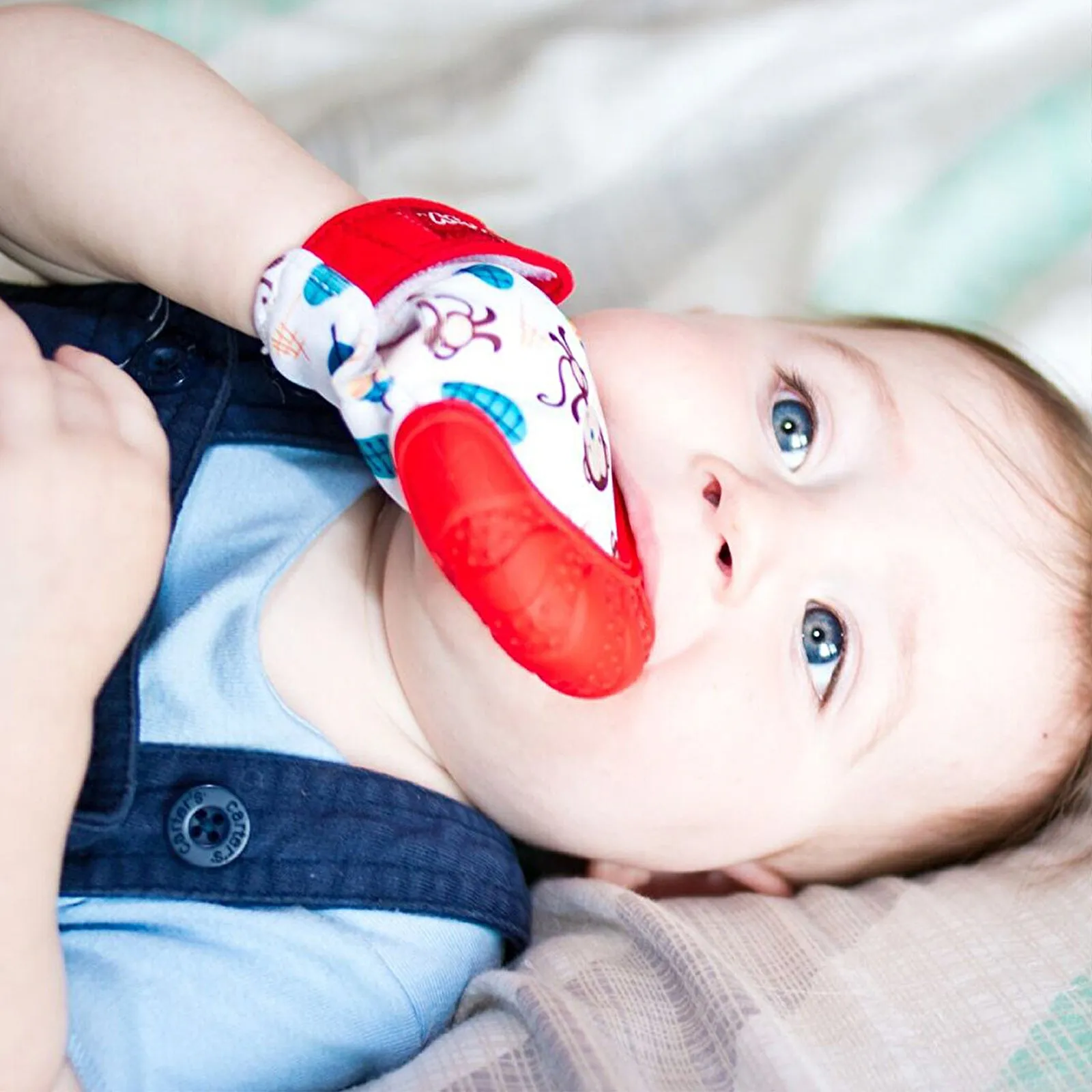 Nuby Teething Mitts - Patterned