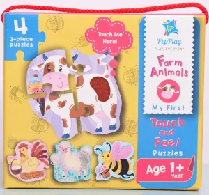 PepPlay My First Touch & Feel Puzzles- Farm Animals