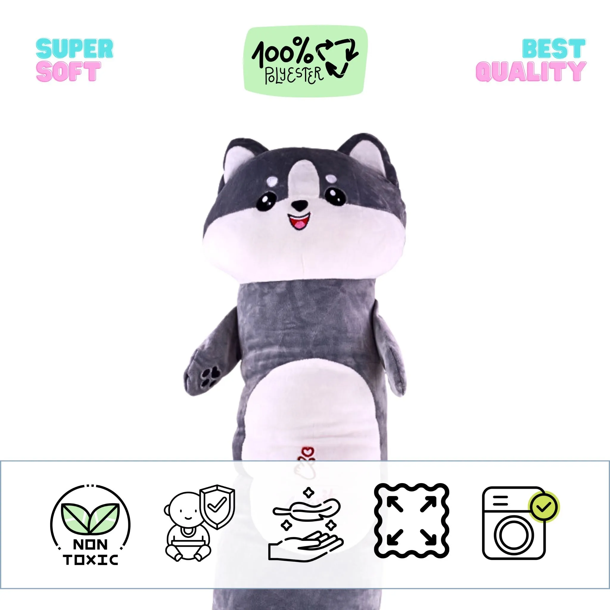 Purrfect Long Cat Plushie Toy - 75 CM