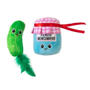 Quirky Kitty Pickled Mewcumbers Catnip Plush Cat Toy