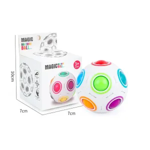 Rainbow Fidget Ball Toy For Kids - 6cm