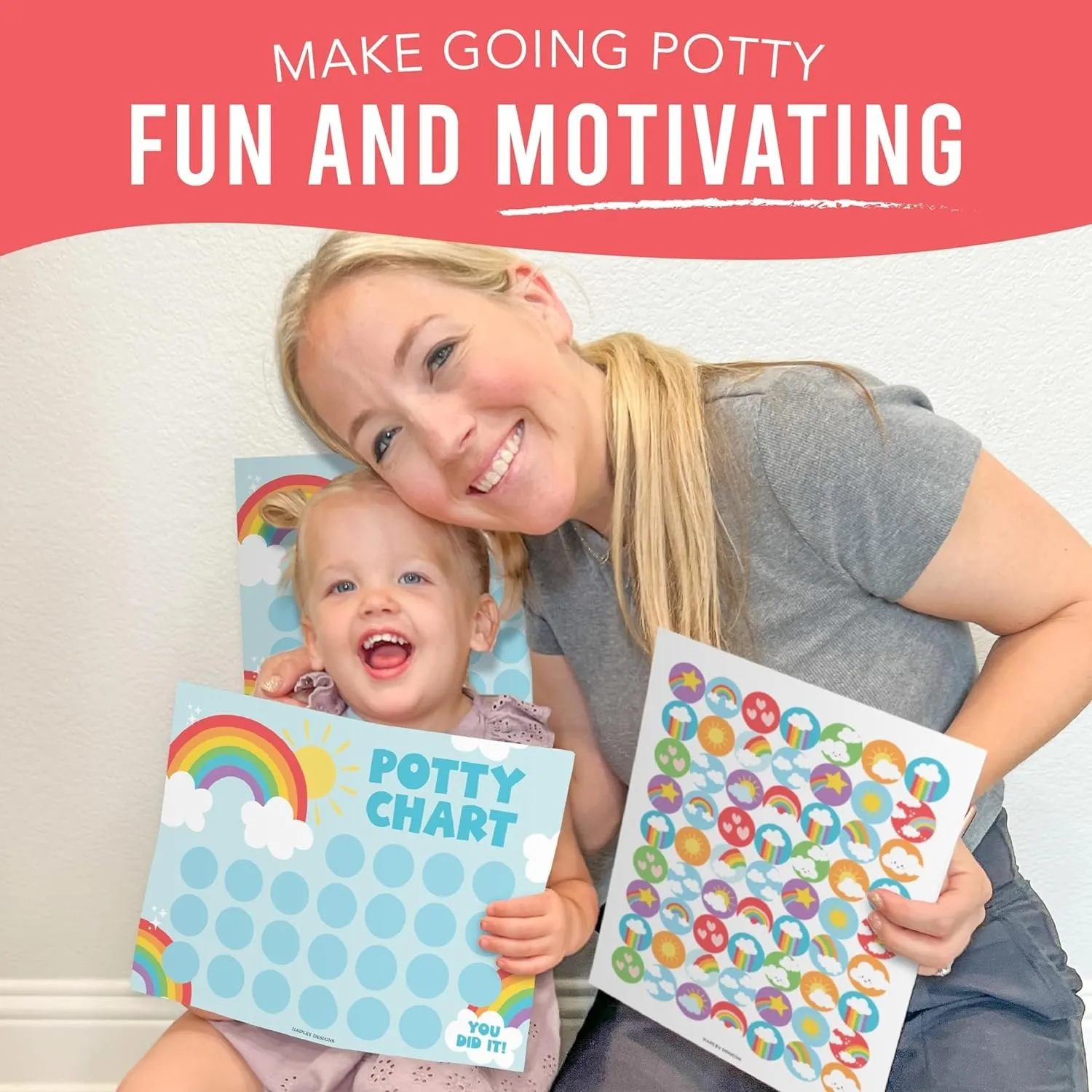 Rainbow Potty Training Chart | Sticker Charts | Early Education