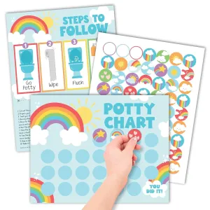 Rainbow Potty Training Chart | Sticker Charts | Early Education