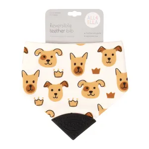 Reversible Teether Bandana Bib - Puppies