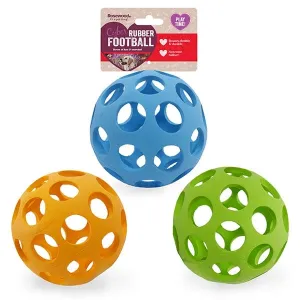 Rosewood | Dog Ball Toy | Holee Roller Style | Cyber Rubber Lattice Football