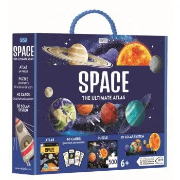 The Ultimate Atlas and Puzzle Set - Space, 500 pcs