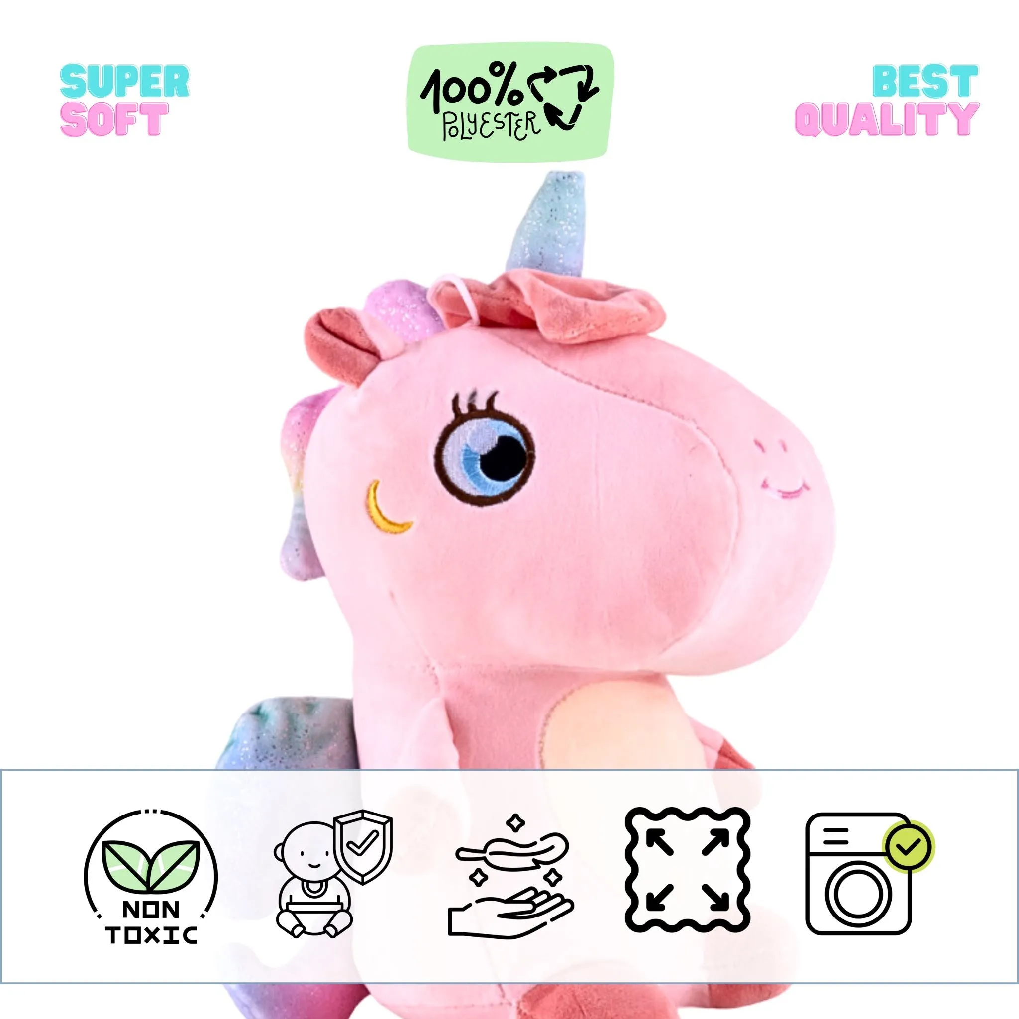 Unicorn Plush Toy with Wings- 35 CM