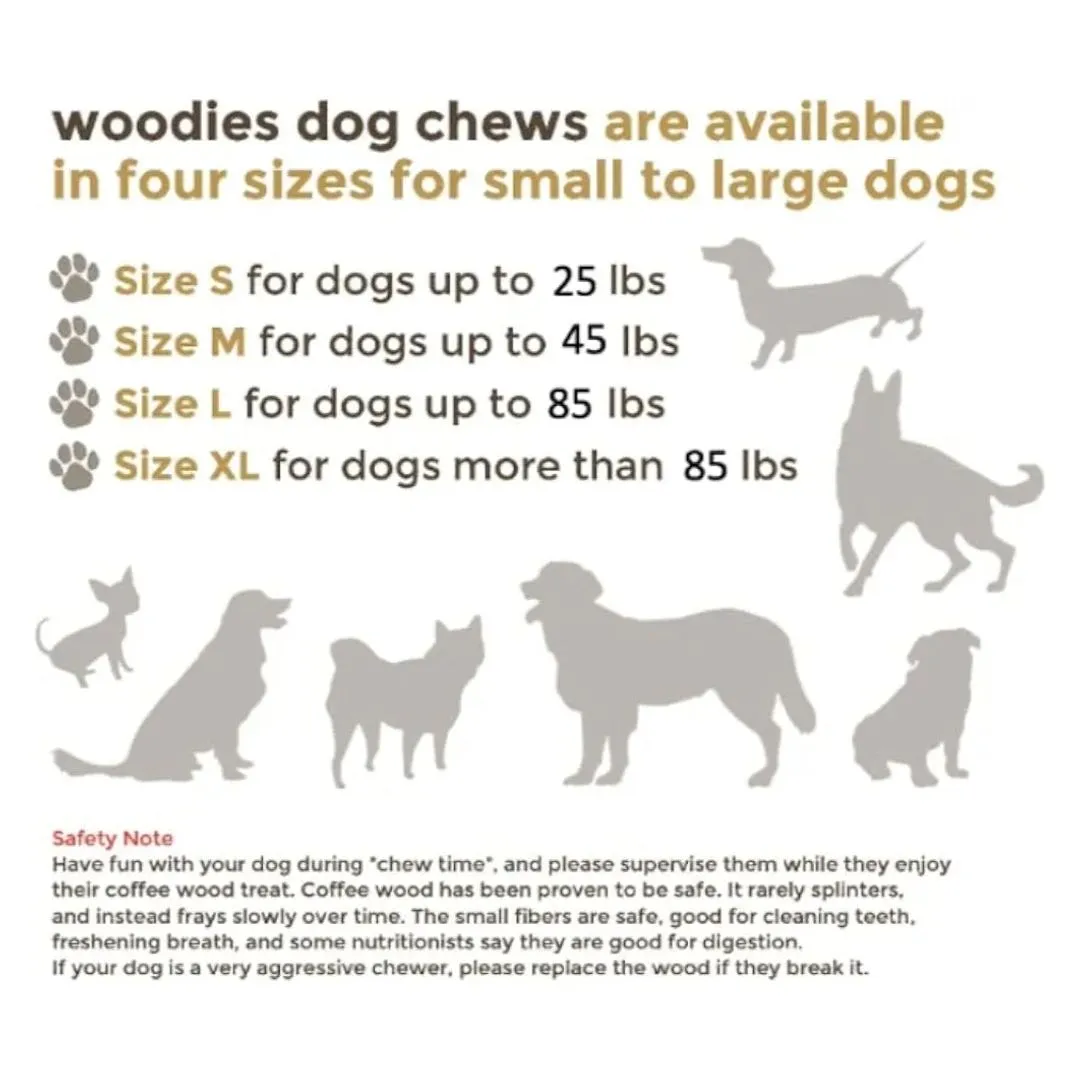 Woodies - Coffee Wood Dog Chews