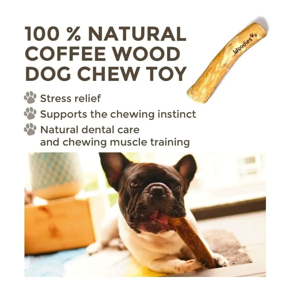 Woodies - Coffee Wood Dog Chews